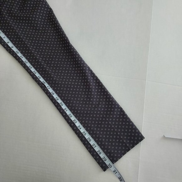 Boden Floral Polka-dot Gray Straight Leg Pants Size 6 - Picture 4 of 9